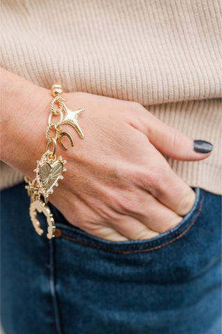 Western Theme Charm Bracelet