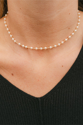 Pearl Station Necklace