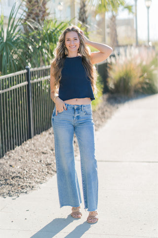 Sleeveless Sweater Top