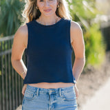 Sleeveless Sweater Top