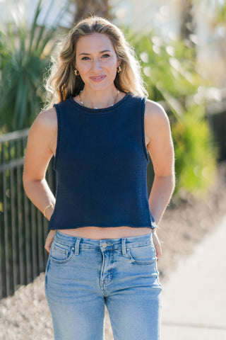 Sleeveless Sweater Top