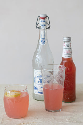 Etched Palm Tree Drinking Glass