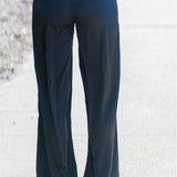 High-Waist Wide Leg Satin Dress Pants