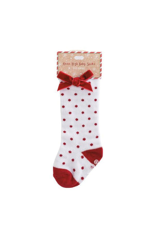 Christmas Bow Socks