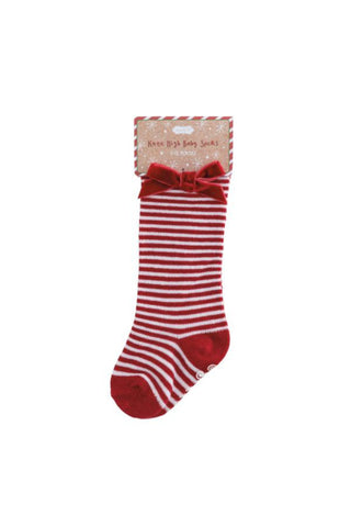 Christmas Bow Socks