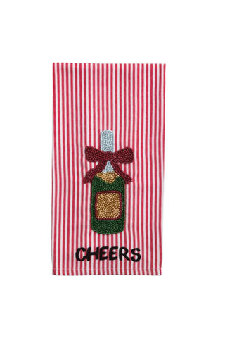 Beaded Christmas Towel