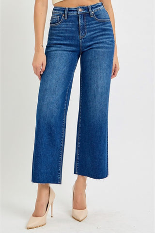 High-Rise Wide Leg Denim Jeans