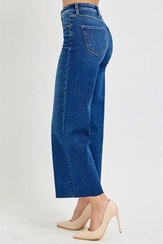 High-Rise Wide Leg Denim Jeans