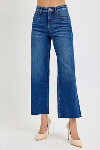 High-Rise Wide Leg Denim Jeans