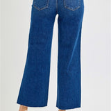 High-Rise Wide Leg Denim Jeans