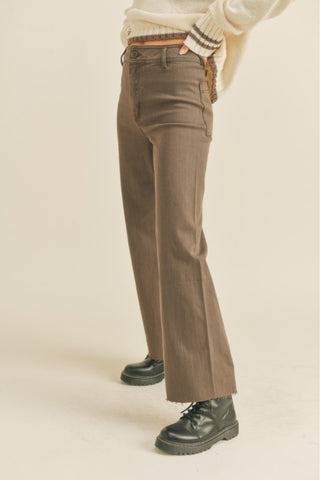 Straight Leg Denim Pants