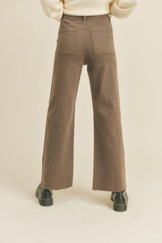 Straight Leg Denim Pants