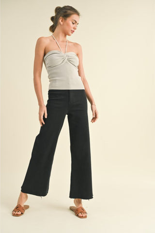 Straight Leg Denim Pants