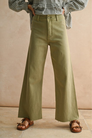 Straight Leg Denim Pants