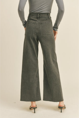 Straight Leg Denim Pants