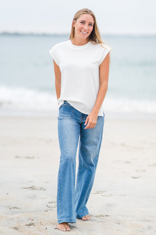 Sleeveless Rib Top