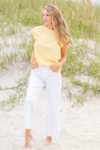 Sleeveless Rib Top