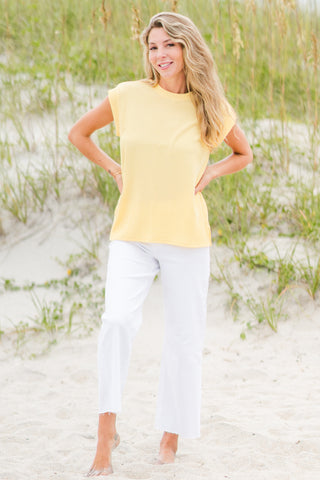 Sleeveless Rib Top