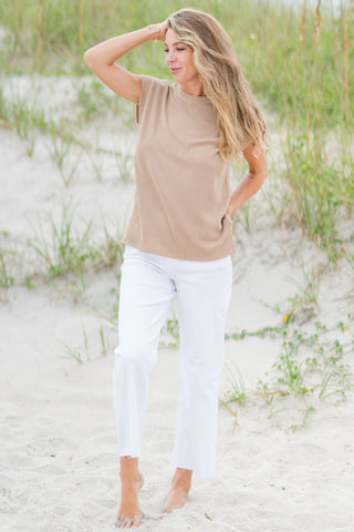 Sleeveless Rib Top