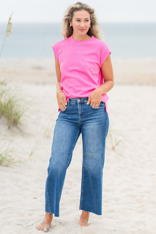 Sleeveless Rib Top