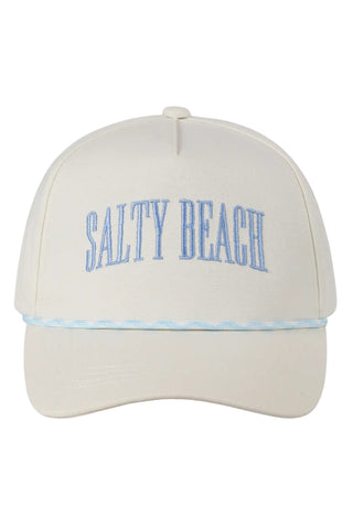 Salty Beach Embroidered Hat