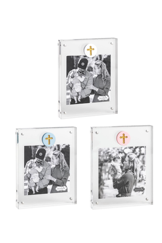 Cross Medallion Acrylic Frame