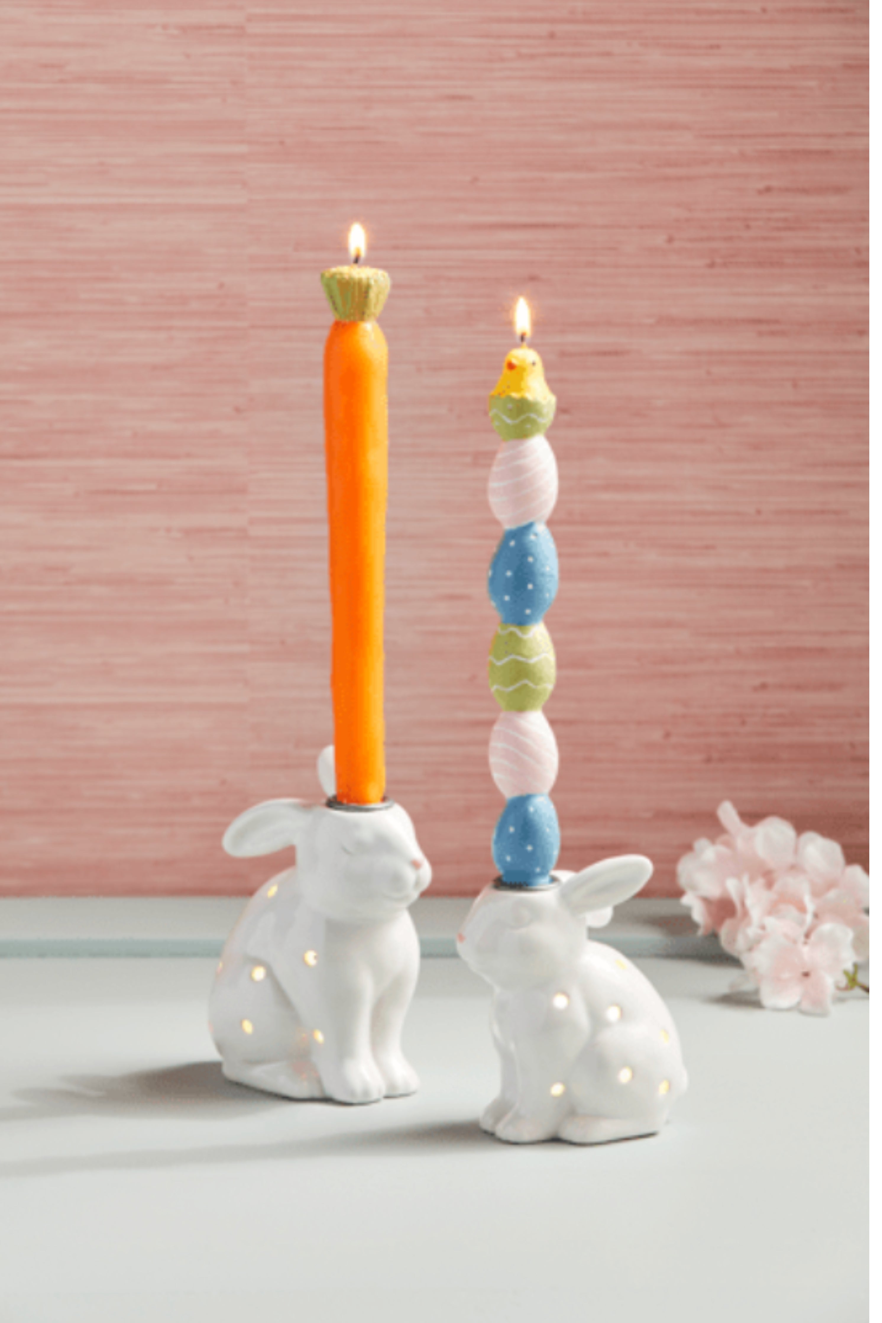 Led Bunny Taper Holder (detail view 3)