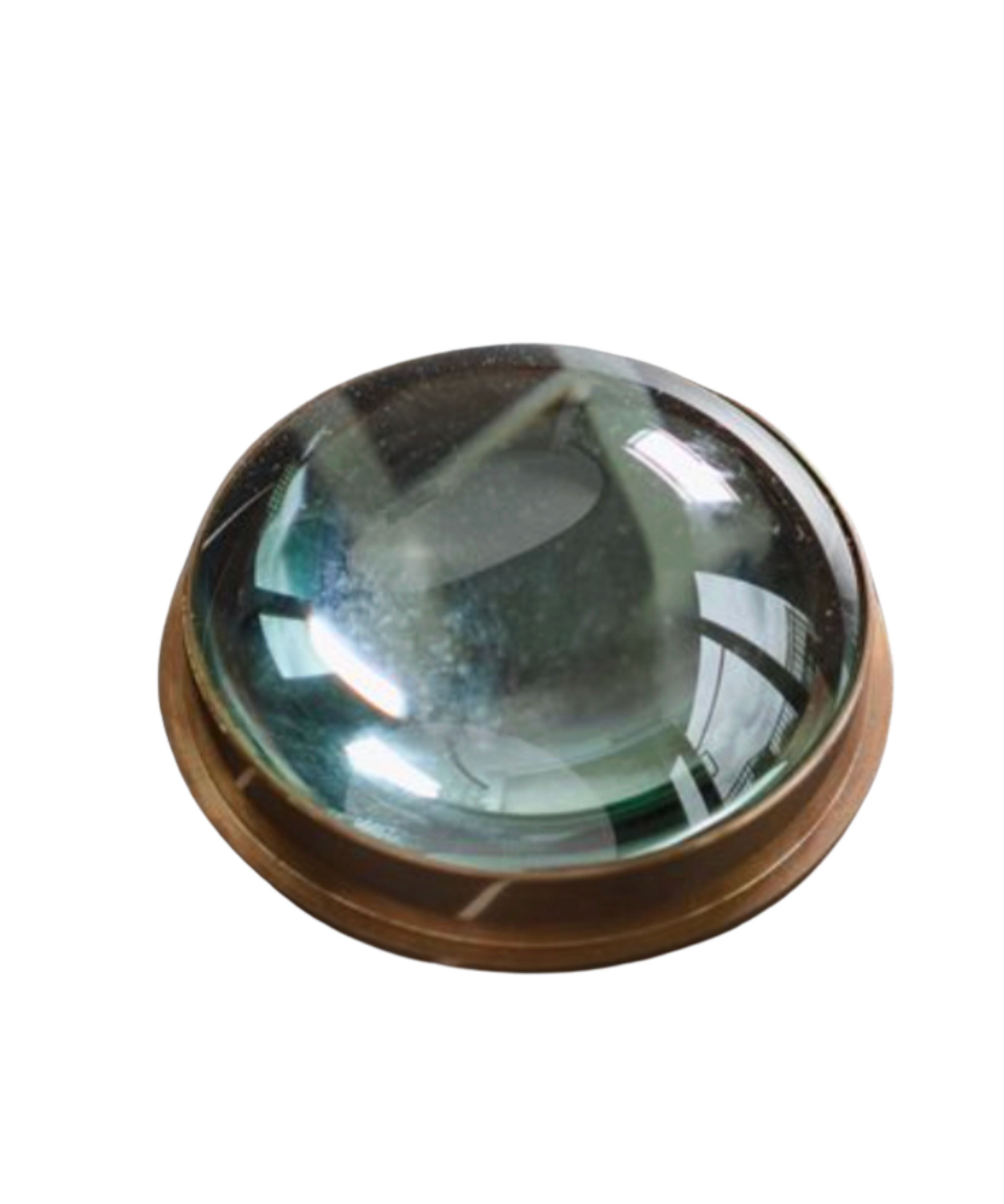 Round Brass Magnifying Glass