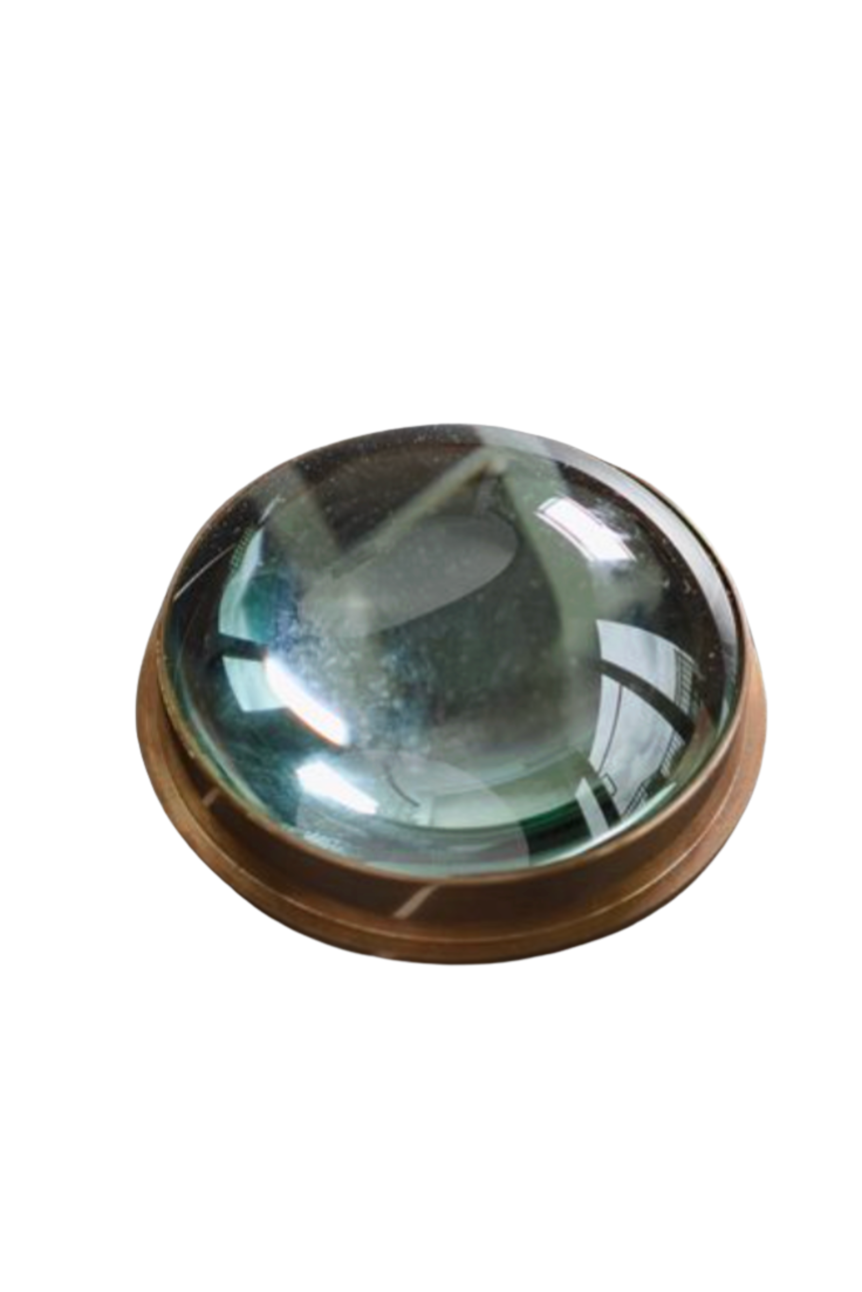 Round Brass Magnifying Glass