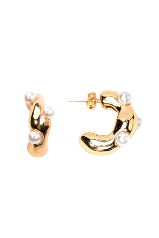 My Sister's Cottage | Waterproof | Natural Pearl Embellished Earrings