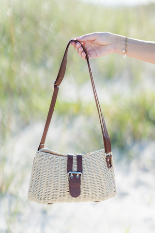 Woven Straw Handbag