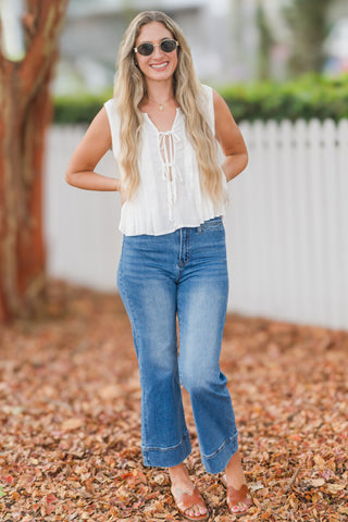 Bow Tie Sleeveless Top