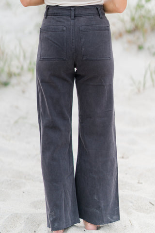 Straight Leg Denim Pants