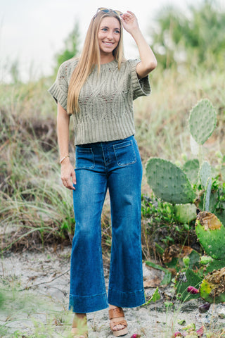 Cable Knit Sweater Top