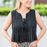 Bow Tie Sleeveless Top