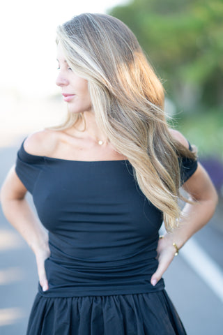 Off Shoulder Knit Top