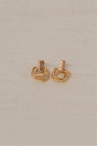 Square Linked Earrings