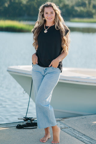 Sleeveless Rib Top