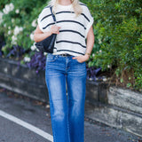 Dolman Sleeve Knitted Crewneck Top