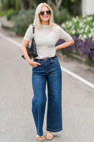 High Rise Crop Jeans