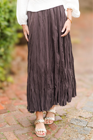 Textured Maxi Skirt