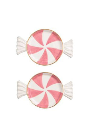 Candy Cane Tidbit Plate