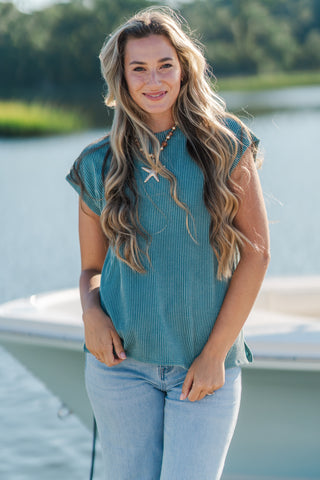 Sleeveless Rib Top