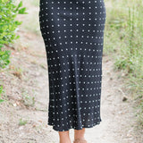 Polka Dot Slip Skirt