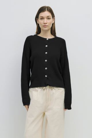 Long Sleeve Ribbed Button Down Cardigan