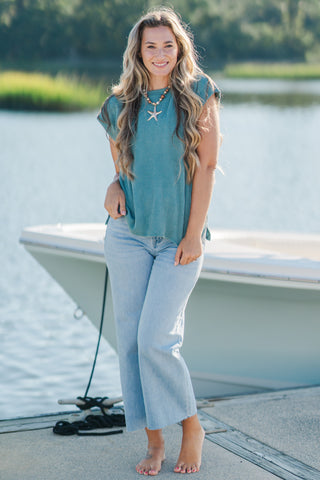 Sleeveless Rib Top