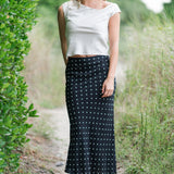 Polka Dot Slip Skirt