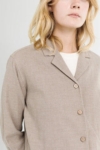 Camp Collar Long Sleeve Button Down Shirt