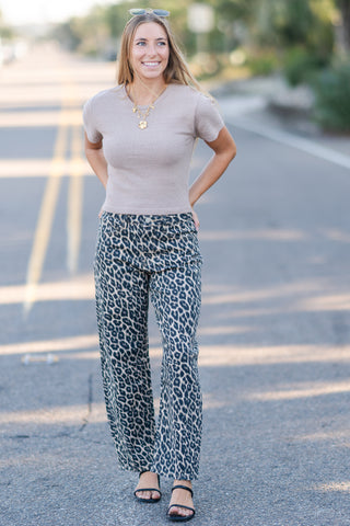 Knit Short Sleeve Top