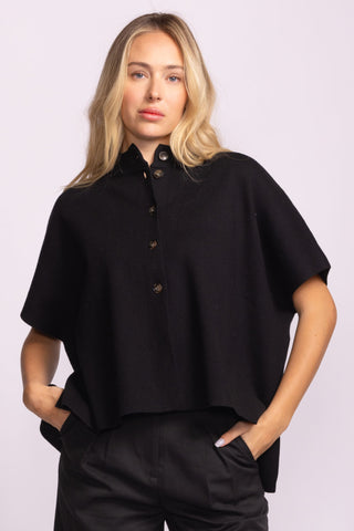 Puff Sleeve Button Down Cardigan